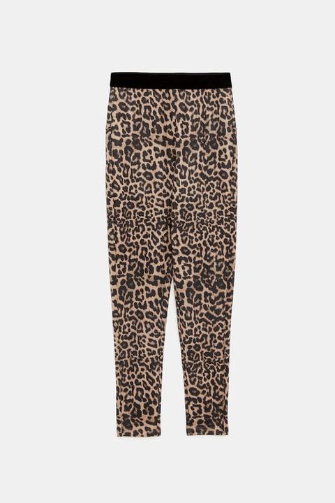 Leggings Stampa Leopardo