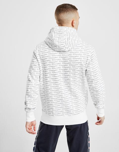 Champion All Over Print Script Hoodie 