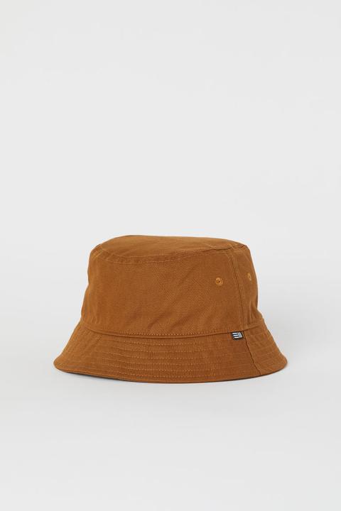 Sombrero Bucket De Algodón - Beis