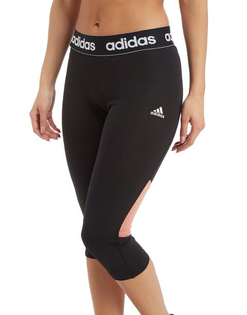 Adidas Linear Mesh Capri Leggings Donna