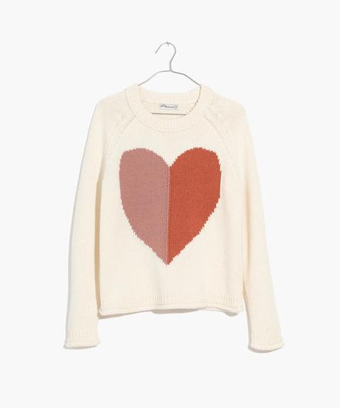 madewell heart sweater