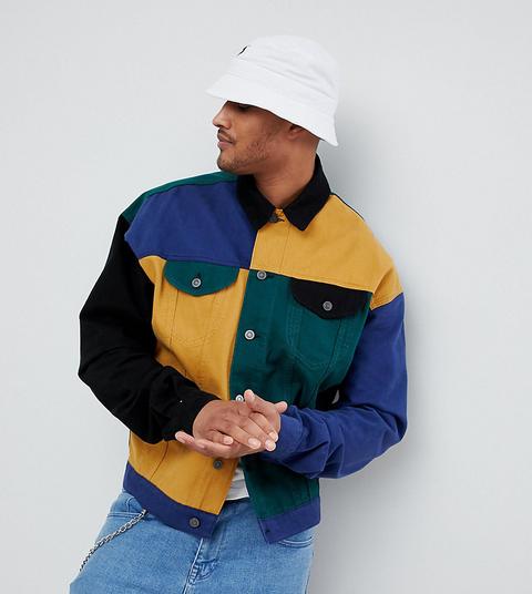 Asos colour sale block denim jacket