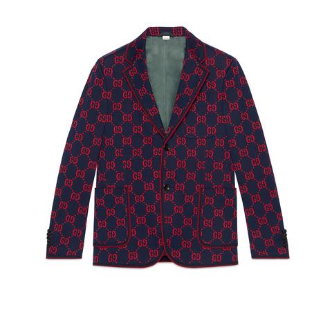 Chaqueta De Vestir De Punto Con Gg