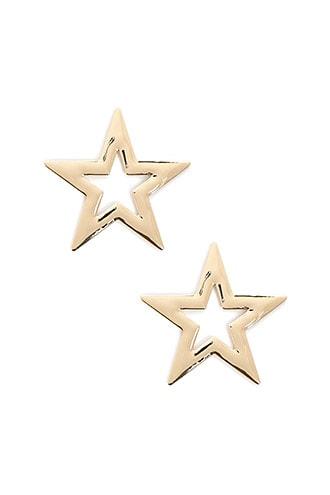 Forever 21 Oversized Star Stud Earrings Gold