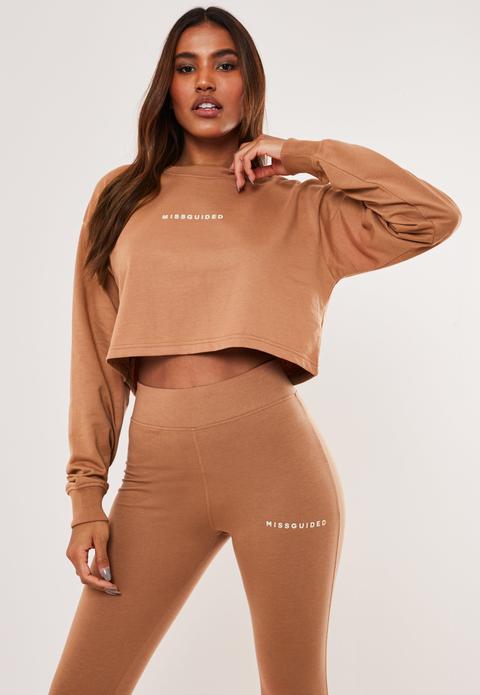 Sable Sweat Camel Court Missguided