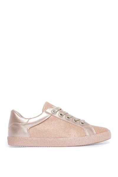 Alessandra Rose Sparkly Canvas Trainers