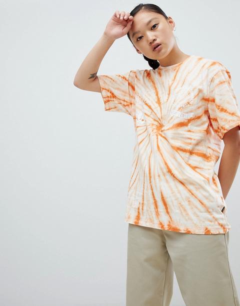 Converse - T-shirt Effet Tie-dye - Orange - Multi