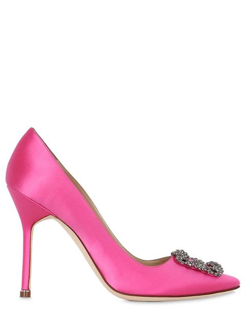 105mm Hangisi Swarovski Silk Satin Pumps