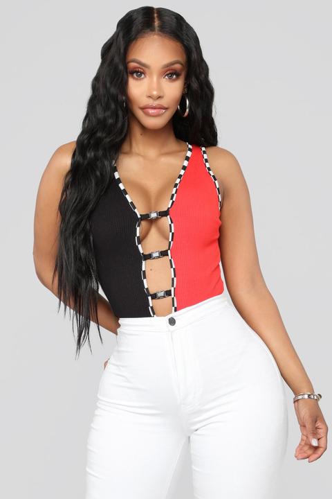 Fast And Fabulous Bodysuit - Black/combo