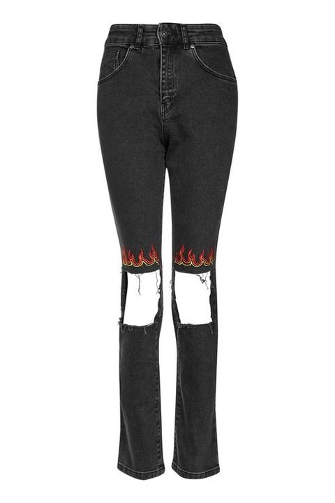 topshop flame jeans