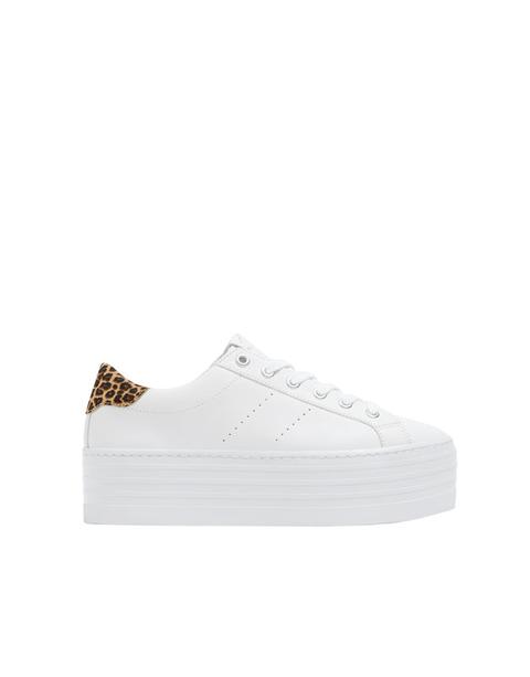 Sneaker Zeppa Dettaglio Leopardato