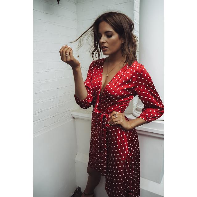 In the style binky polka deals dot dress