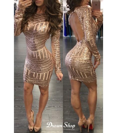 Sequin Stripe Dress