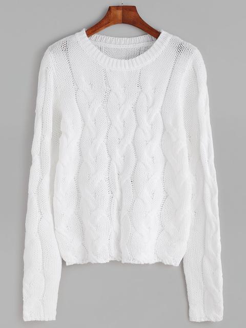 Maglione Pullover Bianco