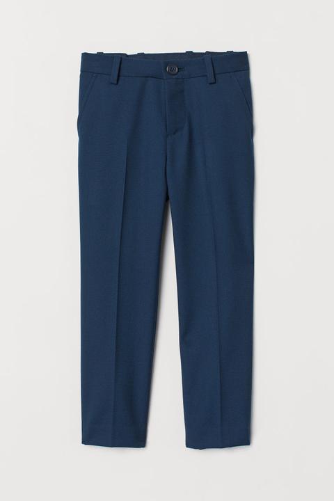 Pantalón De Traje - Azul