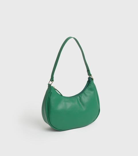 Green Curved Shoulder Bag New Look