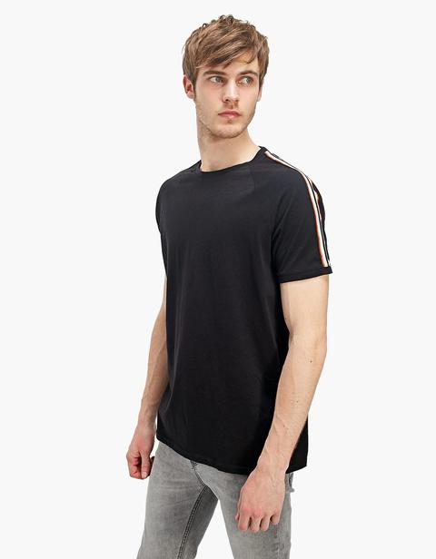 Camiseta Con Detalle Manga