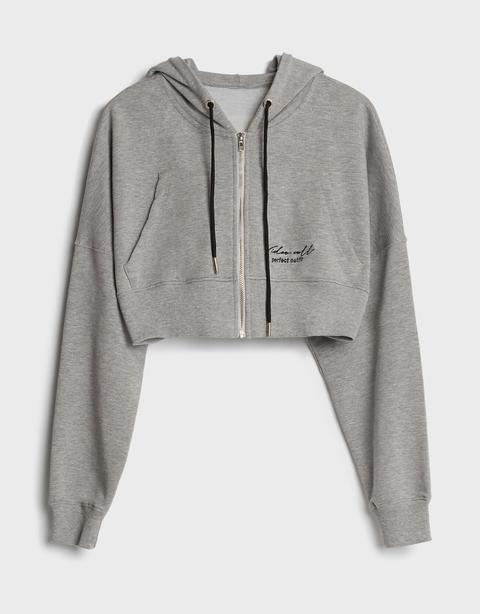 Chaqueta Felpa Cropped