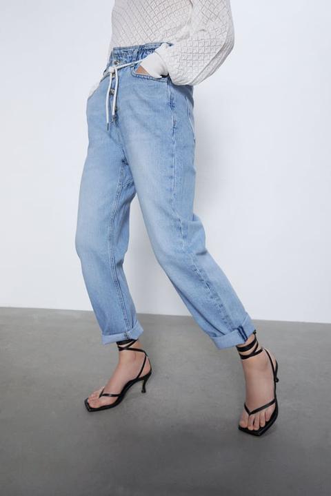 z1975 buttoned baggy jeans