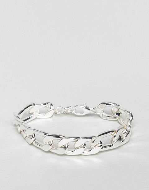 Asos - Bracciale Con Catena Pesante Argento - Argento