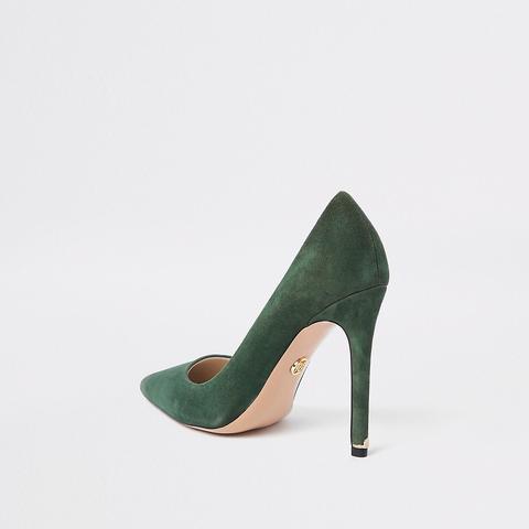 river island green shoes