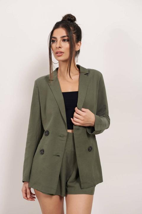 Business Casual Olive Blazer