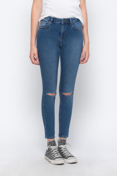 Jeans Modello Jeggings A Vita Alta