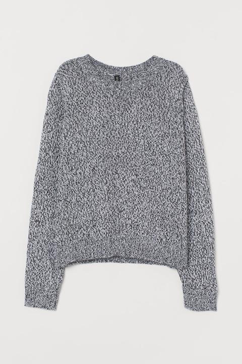 H & M - Pullover In Maglia - Bianco