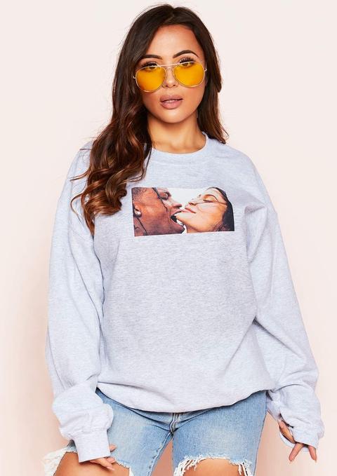 Jenna Grey Graphic Sweatshirt