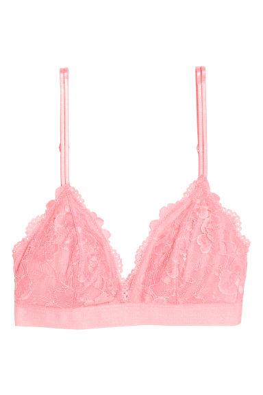 H & M - Reggiseno Triangolo Imbottito - Rosa