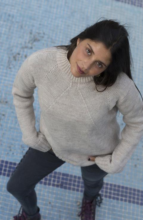 Jersey Cuello Alto Beige