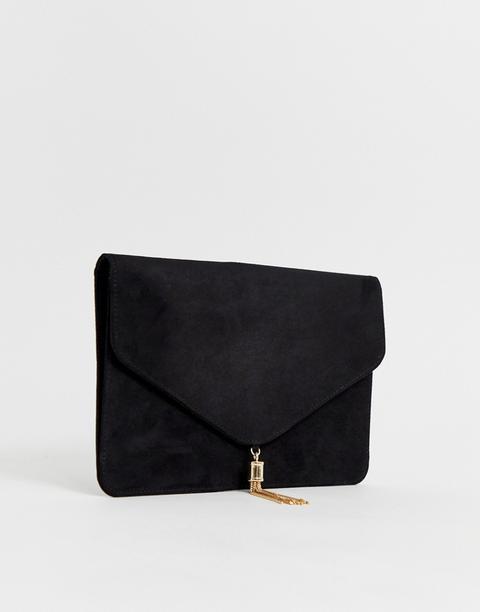 Asos Design - Pochette Con Nappe - Nero