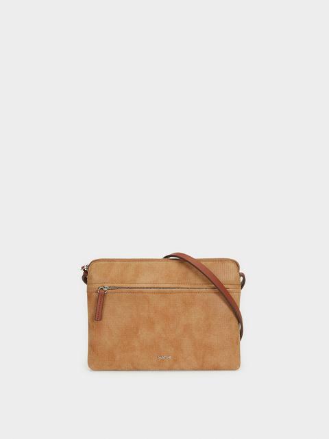 Bolso Bandolera Con Bolsillo Exterior