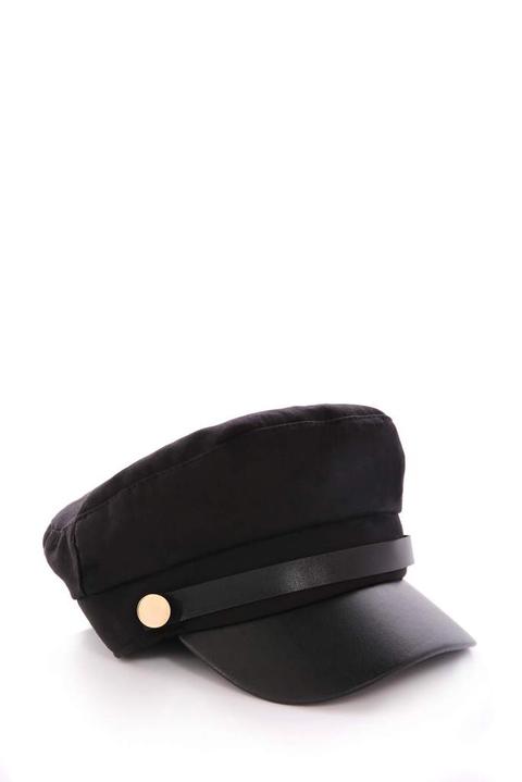 Black Baker Boy Hat