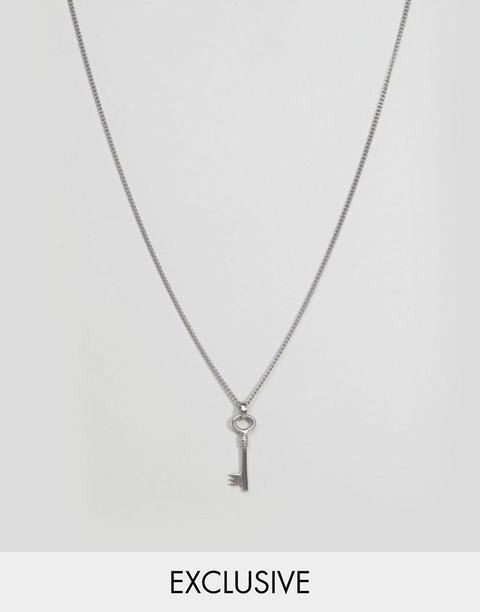 Collar Con Colgante De Llave Exclusivo En Asos De Simon Carter