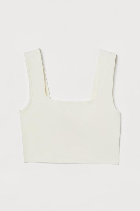 Crop Top - Blanc