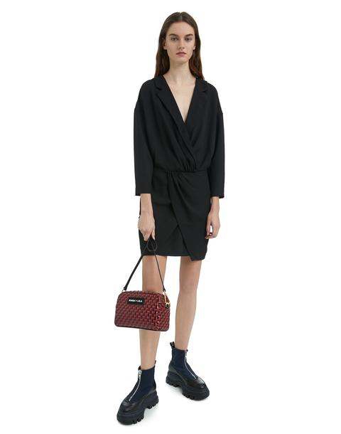 Bolso Bandolera Trenzado Rojo