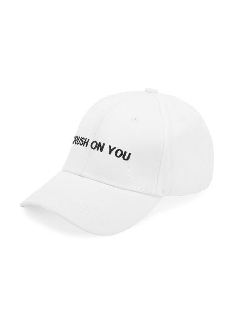 Gorra De Béisbol Con Bordado De Slogan