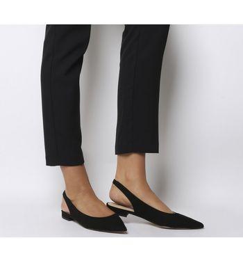 Office Fragile Point Slingback Black