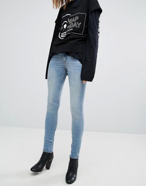 Cheap Monday - Jeans Skinny A Vita Medio Alta - Blu