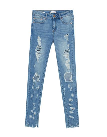 Jeans Skinny Fit Rotos