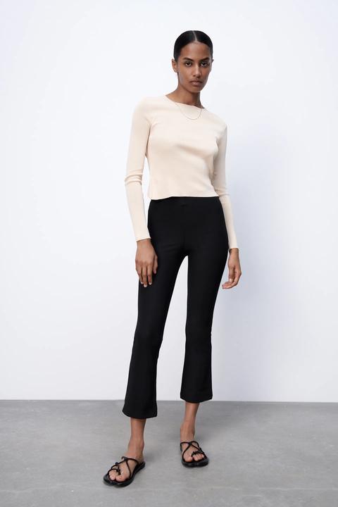 Legging Canalé Mini Flare