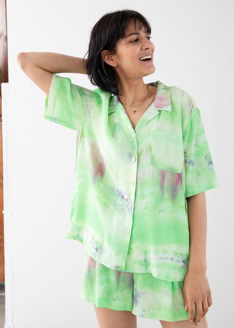 Tie Dye Button Up Shirt