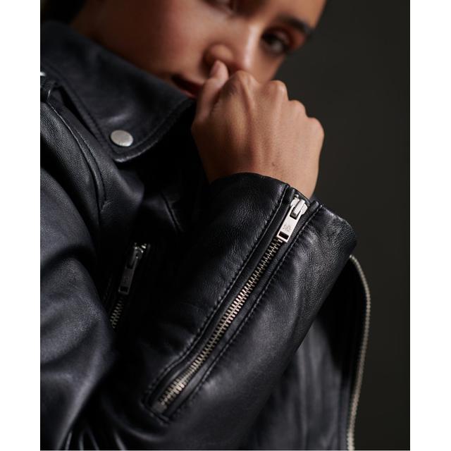 rylee leather biker jacket