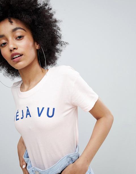 Bershka - Déjà Vu - T-shirt Blu - Blu