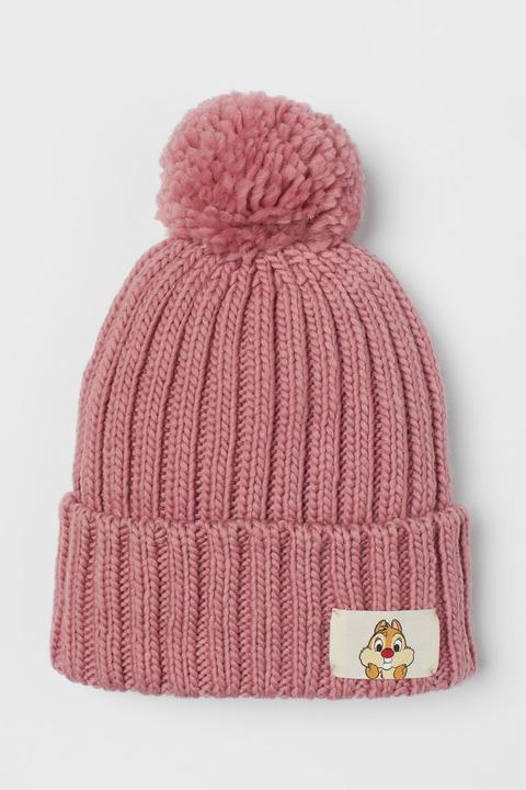 Gorro De Canalé Con Borla - Rosa