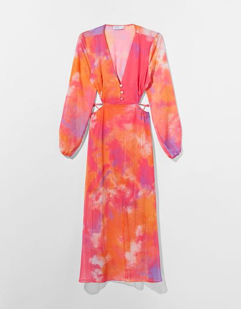 Vestido Estampado Largo