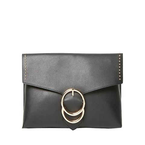 debenhams black clutch bag