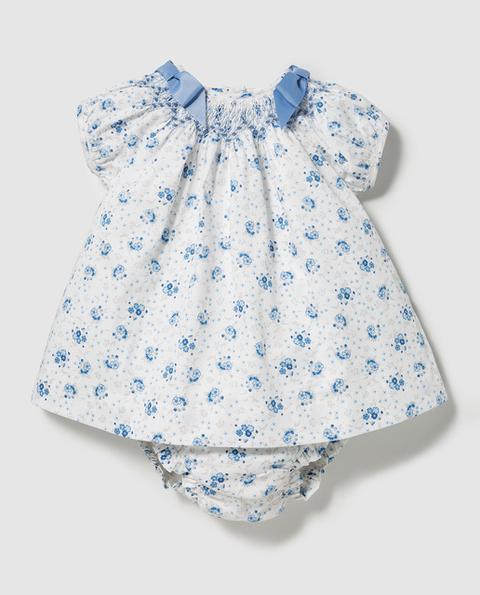 Dulces - Vestido De Bebé Niña Estampado Con Lazos