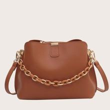 Bolso Cubo Con Cadena